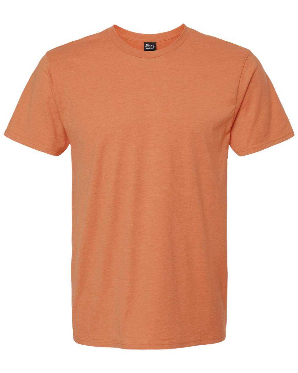 Hanes 4980 Perfect-T Short Sleeve T-Shirt - Pumpkin Heather - HIT a Double - 4