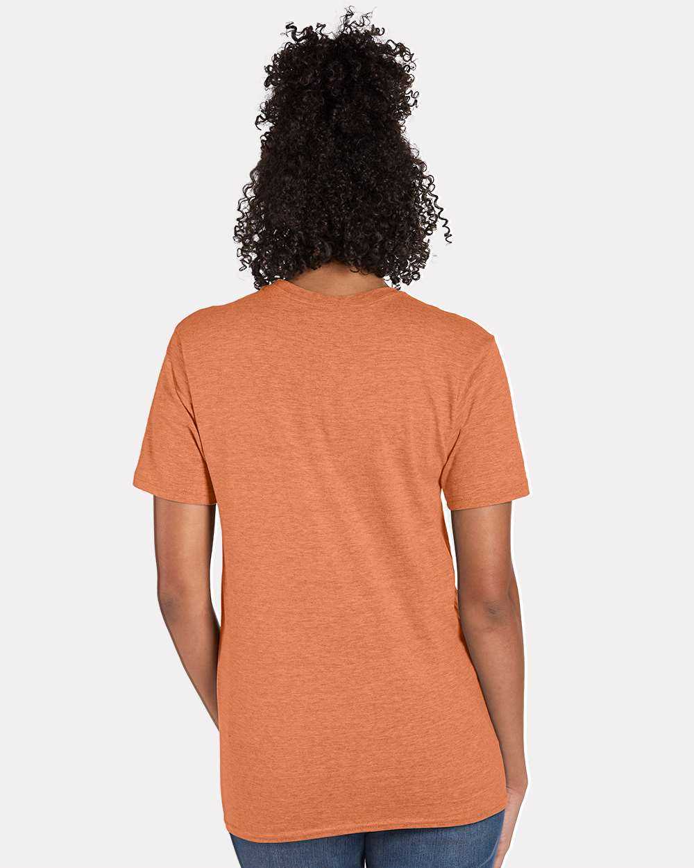 Hanes 4980 Perfect-T Short Sleeve T-Shirt - Pumpkin Heather - HIT a Double - 3