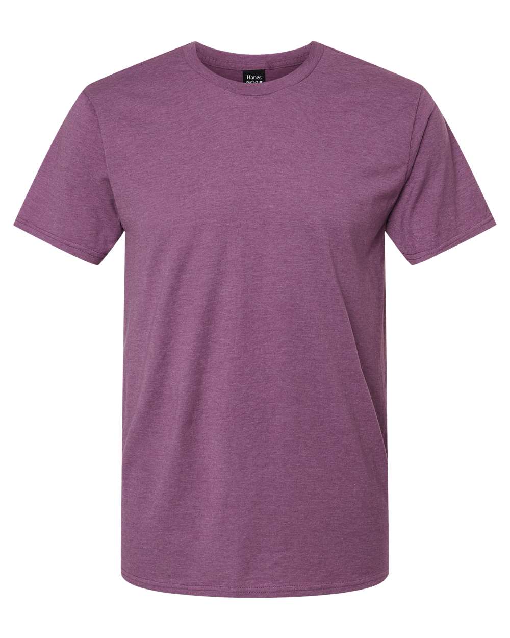 Hanes 4980 Perfect-T Short Sleeve T-Shirt - Purple Rain Heather - HIT a Double - 4