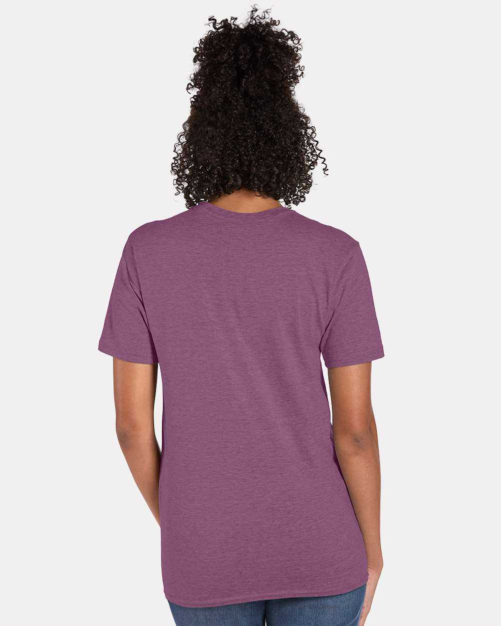 Hanes 4980 Perfect-T Short Sleeve T-Shirt - Purple Rain Heather - HIT a Double - 3