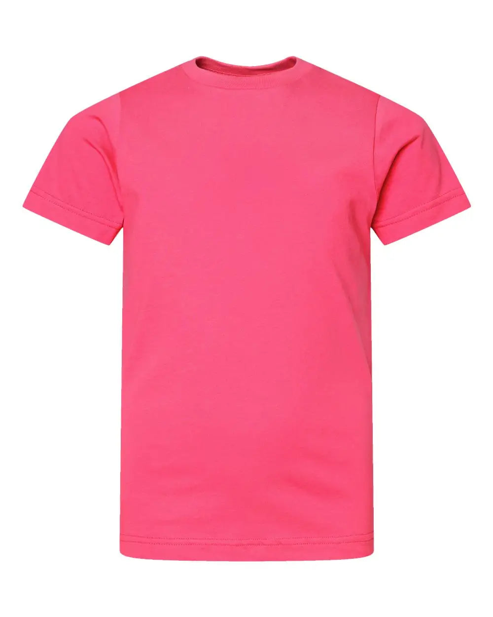 Lat 6101 Youth Fine Jersey Tee - Hot Pink - Xs