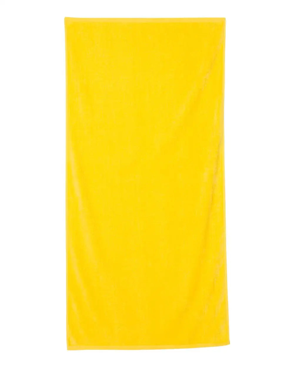 Q-tees Qv3060 Velour Beach Towel - Yellow - one Size Fits Most