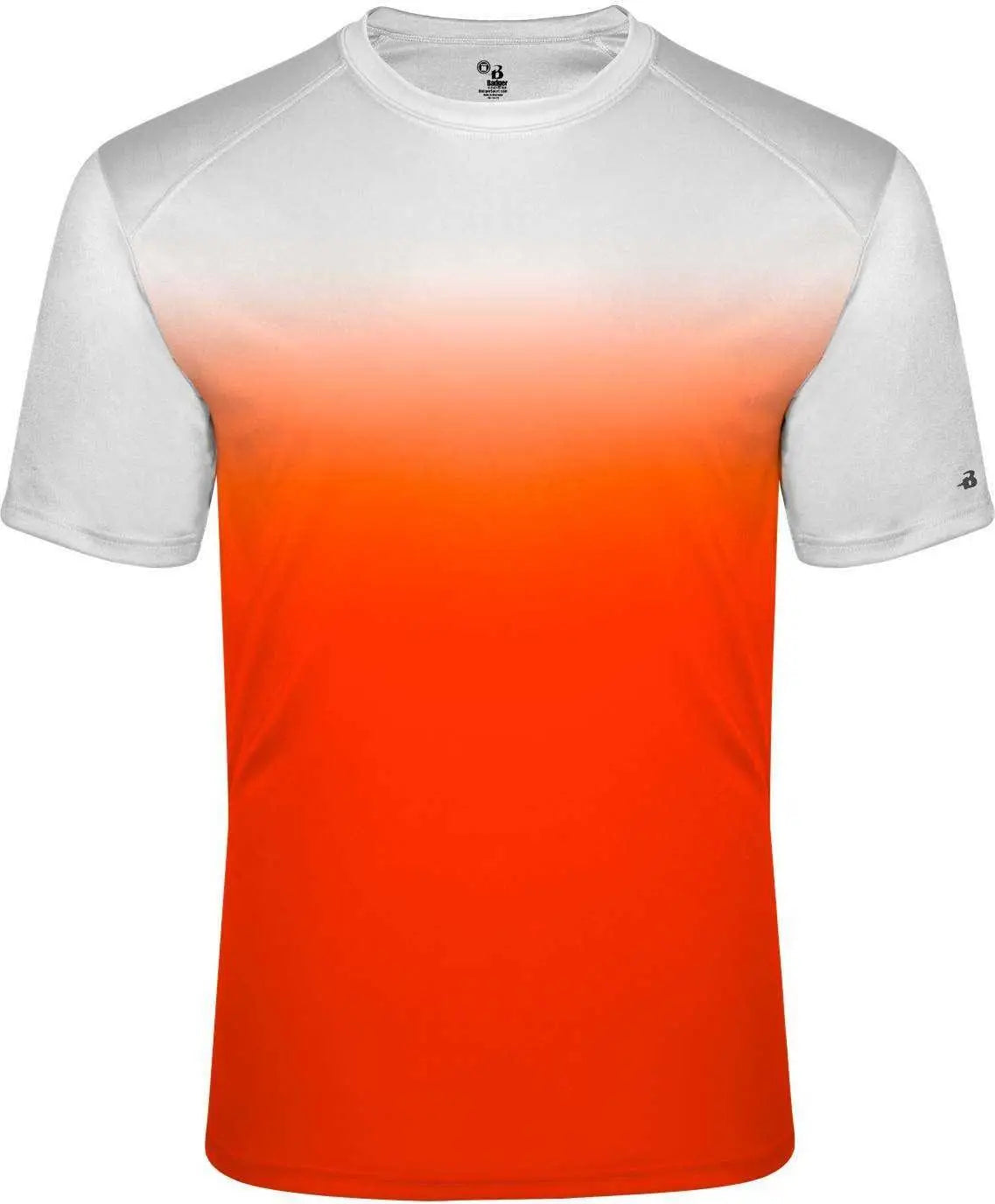Badger Sport 2203 Ombre Youth Tee - White Orange - Xs