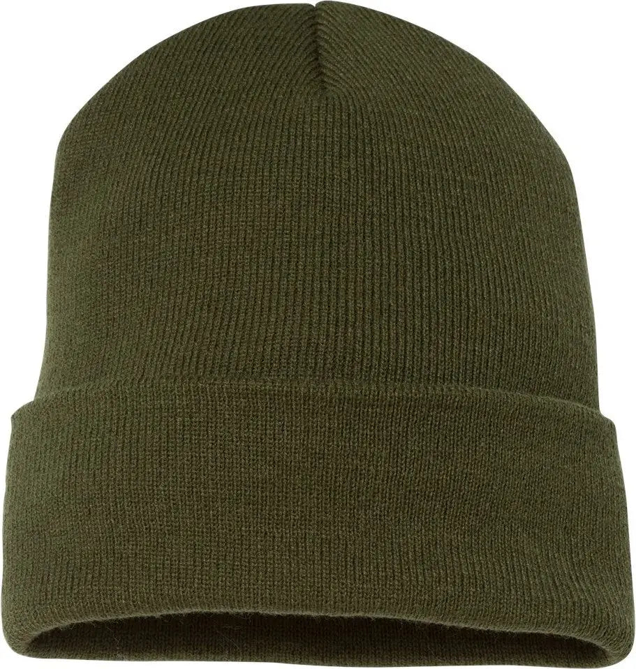 Yp Classics 1501kc Cuffed Beanie - Olive - one Size Fits Most