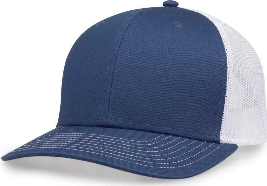 The Game GB452E Everyday Trucker Cap - Sea Blue White - HIT a Double - 1