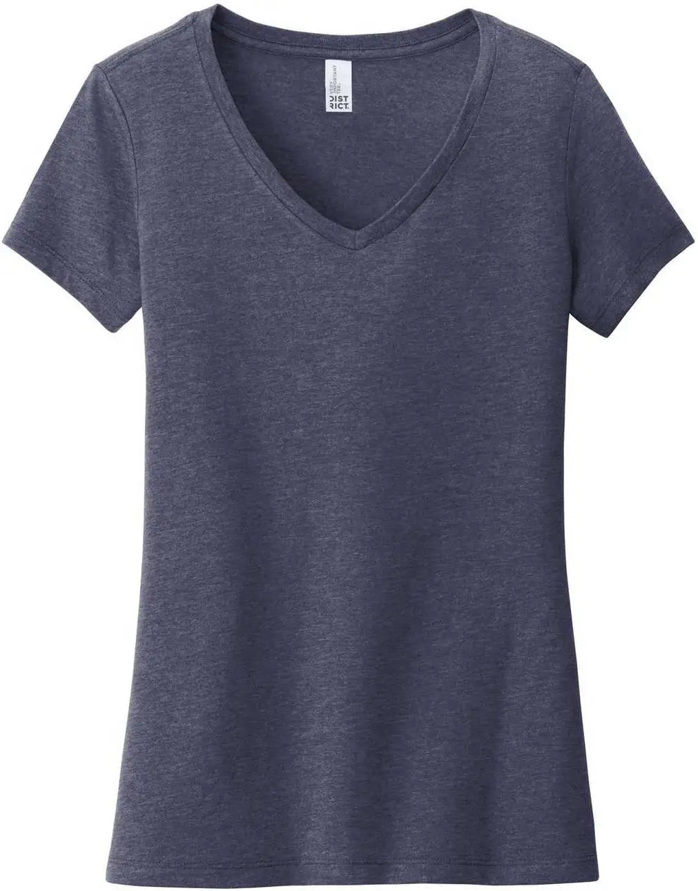 District Dt6503 Women’s Very Important Tee V-neck - Heathered Navy