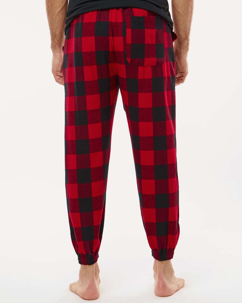 Burnside 8810 Flannel Jogger - Red Black - HIT a Double - 3