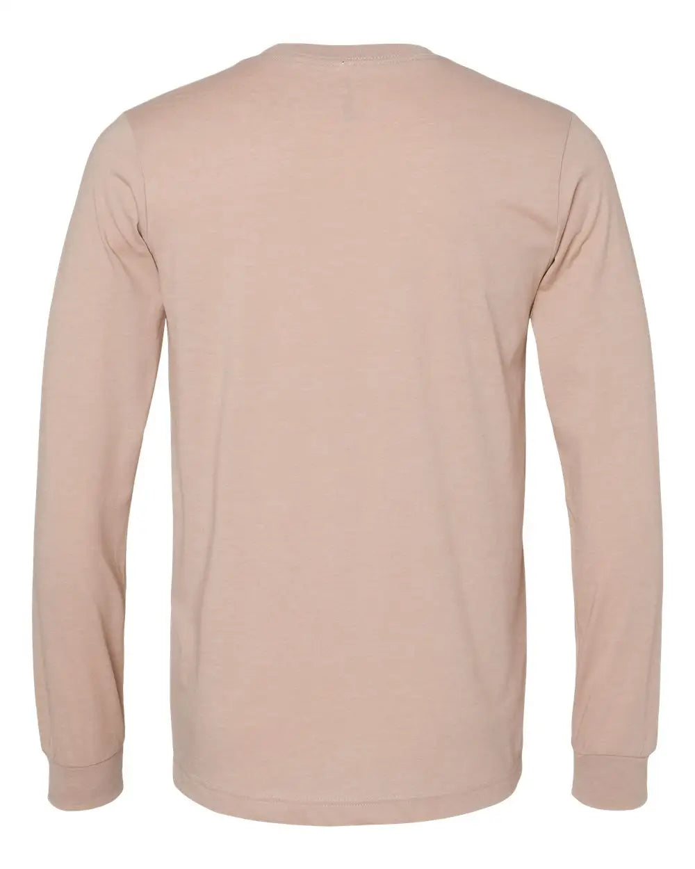 Bella + Canvas 3501cvc Heather Cvc Long Sleeve Tee - Pink Gravel