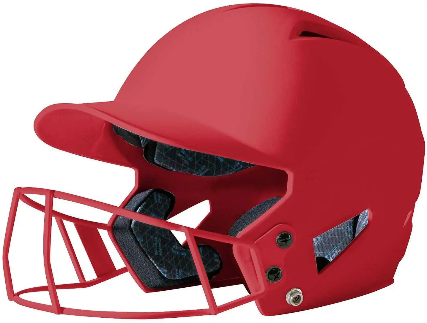 Champro Hxfpm Hx Rise Matte Softball Helmet with Facemask - Scarlet
