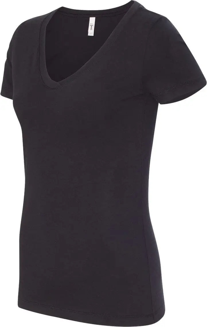 Next Level 1540 Women’s Ideal V-neck T-shirt - Black - Ladies Xs