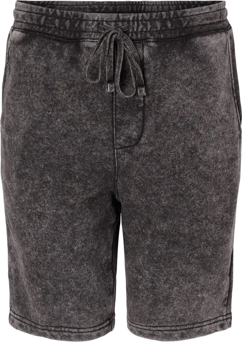 Independent Trading Co. Prm50stmw Mineral Wash Fleece Shorts - Black / Xs