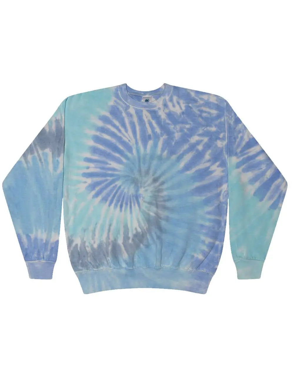Colortone 8100c Tie-dyed Fleece Crewneck Sweatshirt - 8100 - Lagoon - Adult s