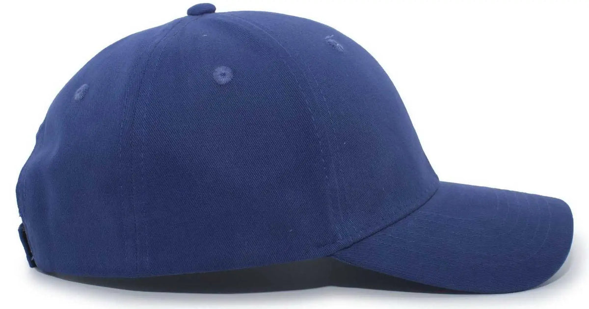 Pacific Headwear 101c Brushed Cotton Hook-and-loop Cap - Royal - 7’’ - 7 7/8’’