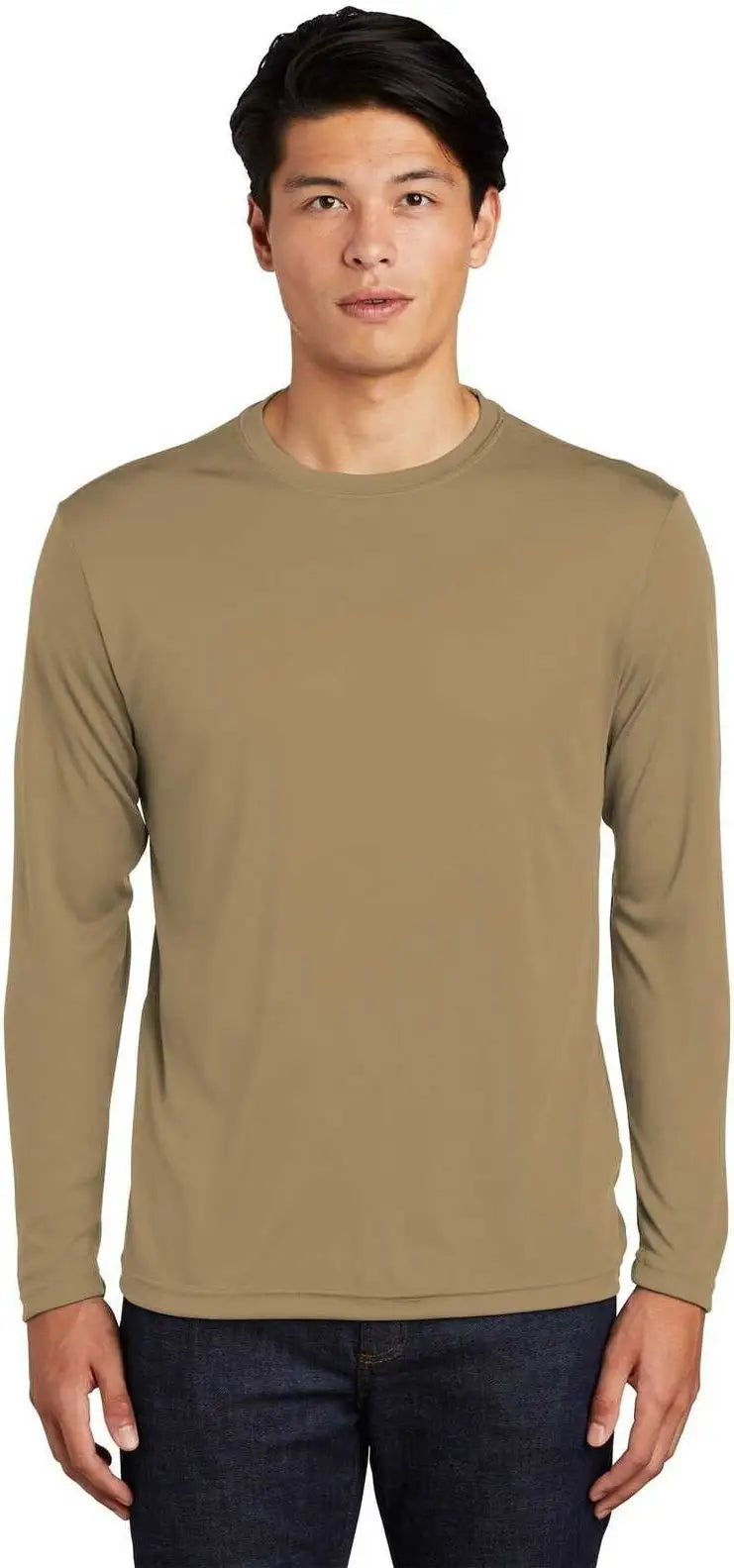 Sport-tek St350ls Long Sleeve Posicharge Competitor Tee - Coyote Brown