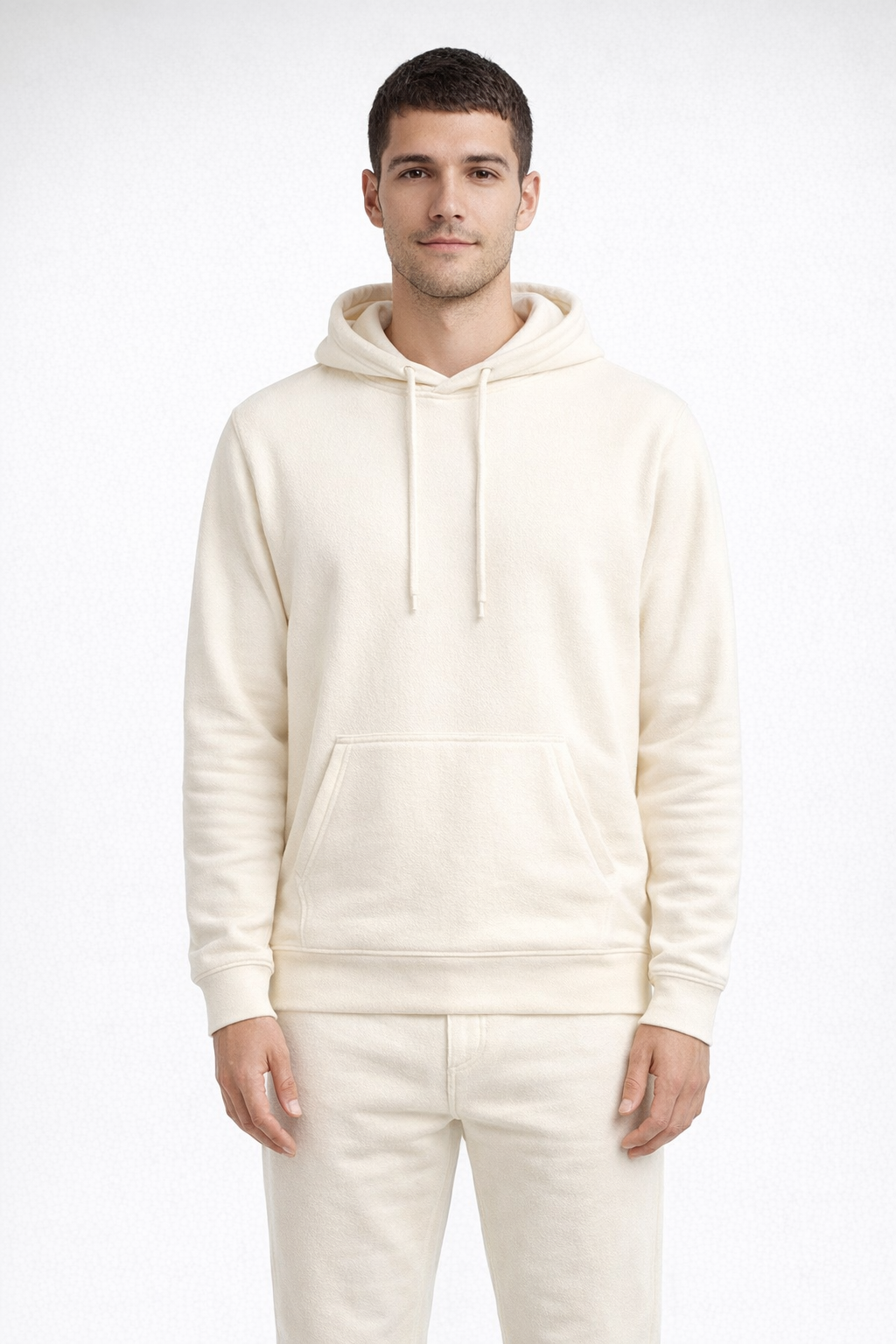 Ecru WHISPER FLEECE HOOD