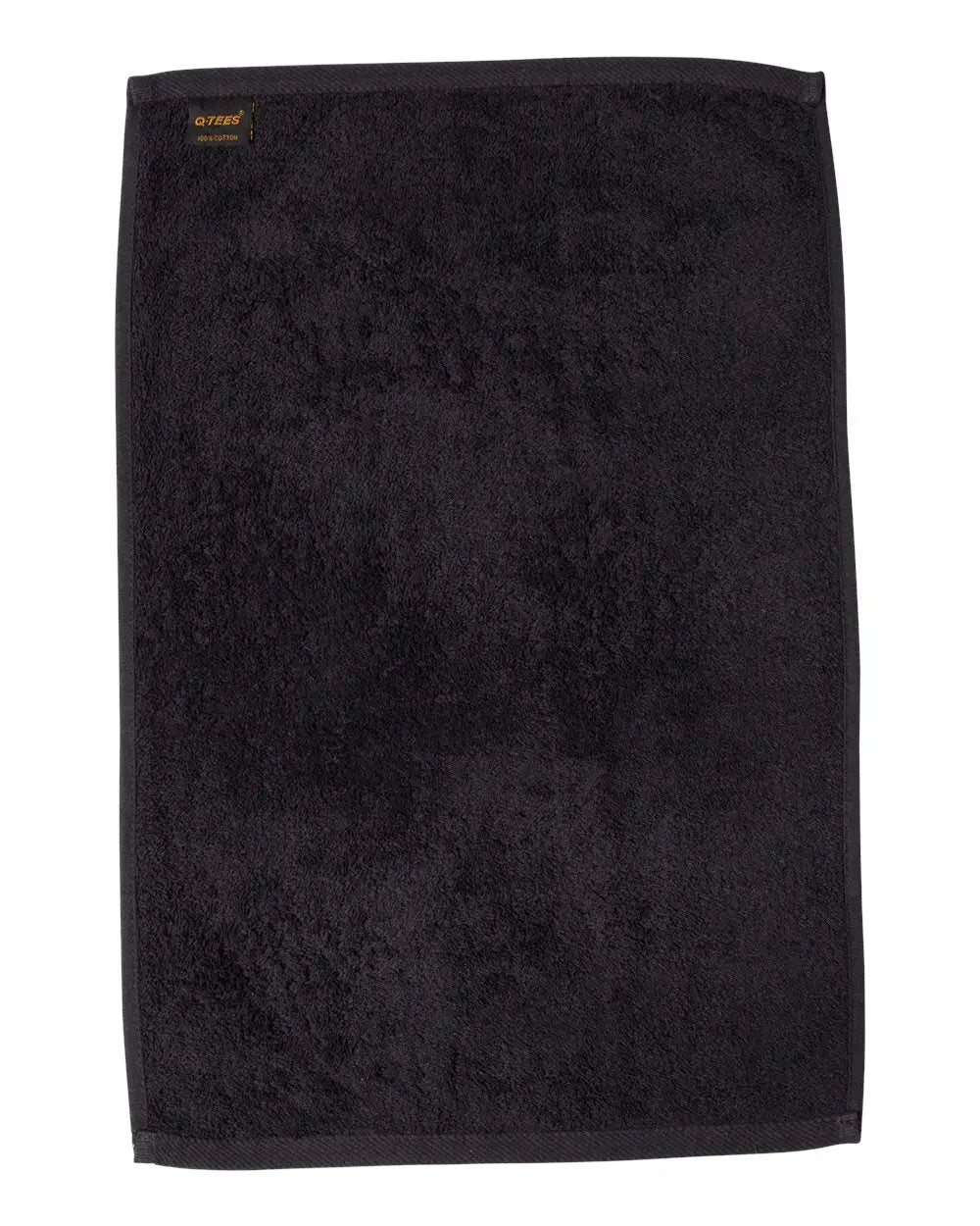 Q-tees T200 Hemmed Hand Towel - Black - one Size Fits Most