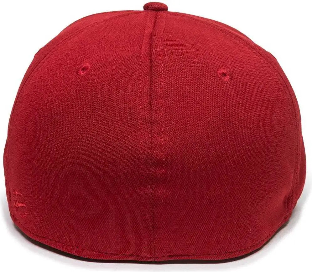 Oc Sports Tgs1930x Proflex Bamboo Charcoal Flat Visor Cap - Lt Gray Red