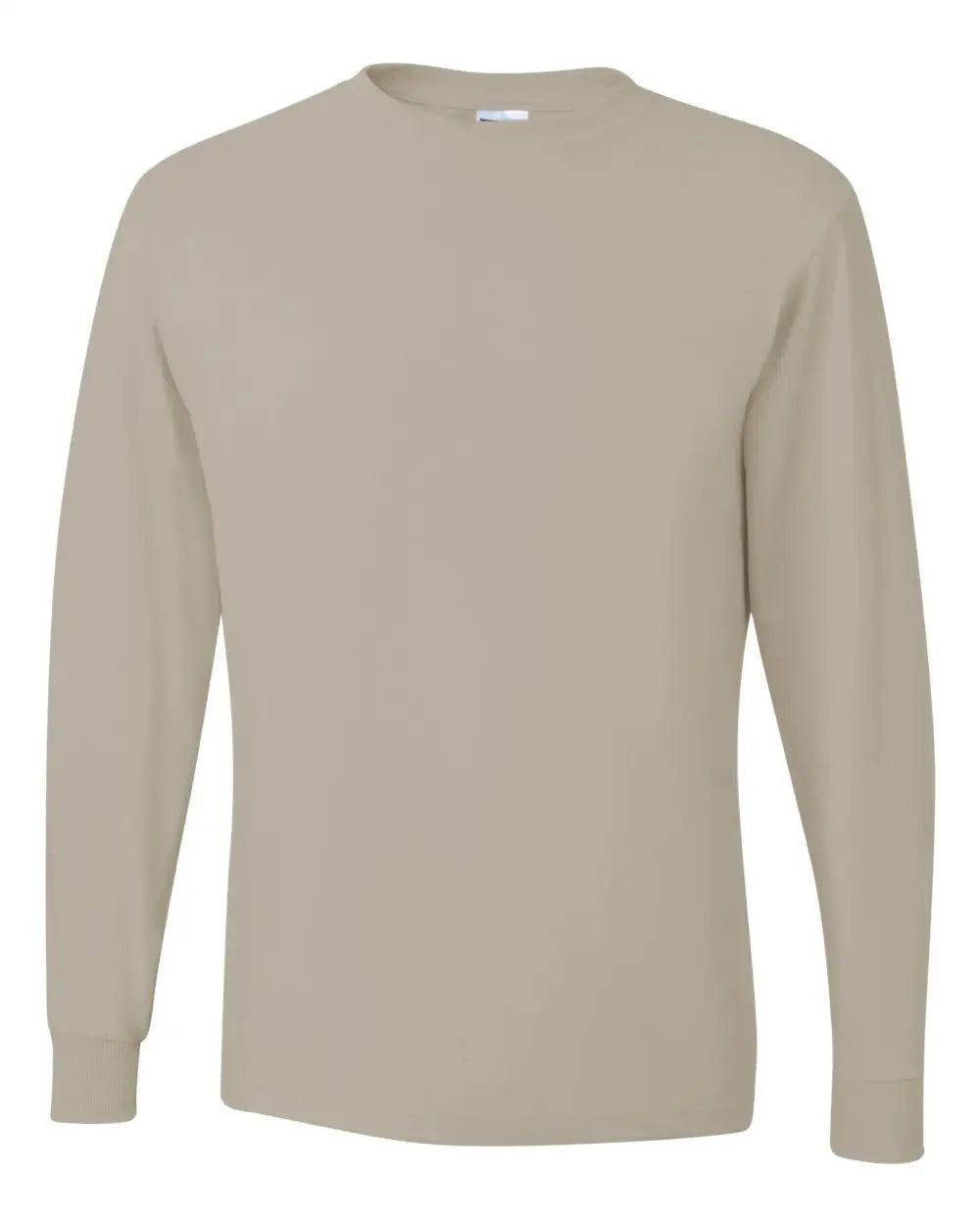 Jerzees 29lsr Dri-power® Long Sleeve 50/50 T-shirt - Sandstone - Gray / s