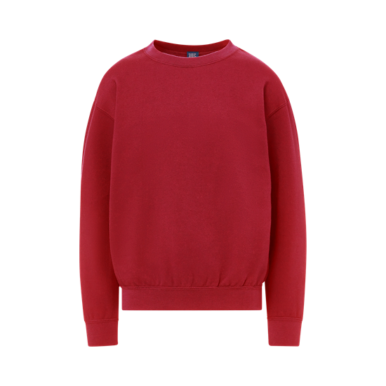 Front view of Crimson Youth Buddy Crewneck Sweatshirt 23154Y