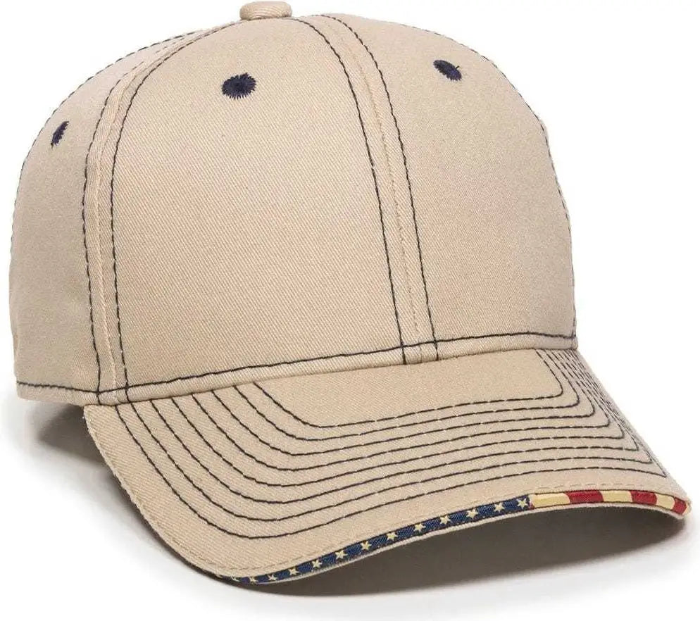 Oc Sports Usa-800 Adjustable Cap - Khaki - 6 7/8’’ - 7 1/2’’