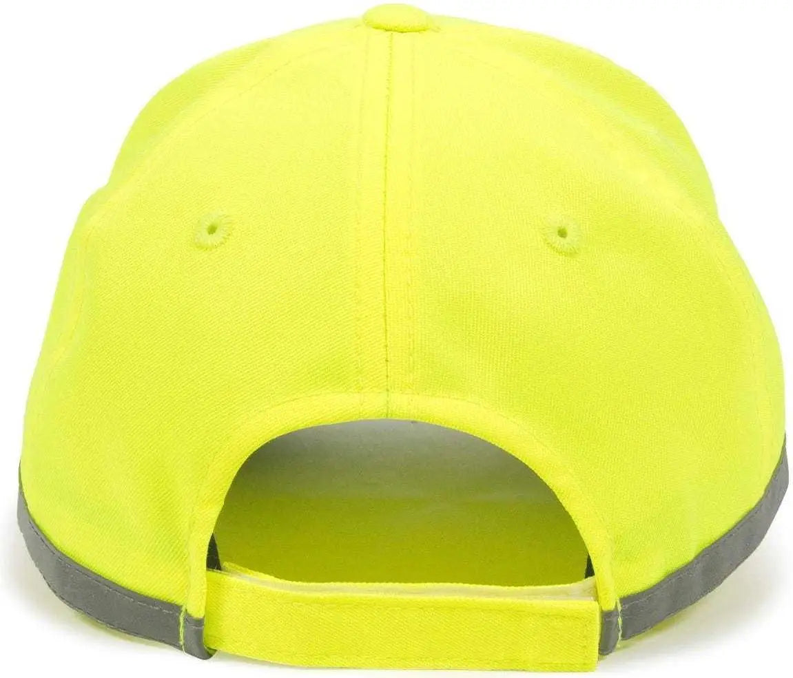 Oc Sports Ansi-100 Adjustable Cap - Safety Yellow - 6 7/8’’ - 7 1/2’’