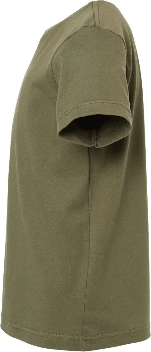 Lat 6101 Youth Fine Jersey Tee - Military Green
