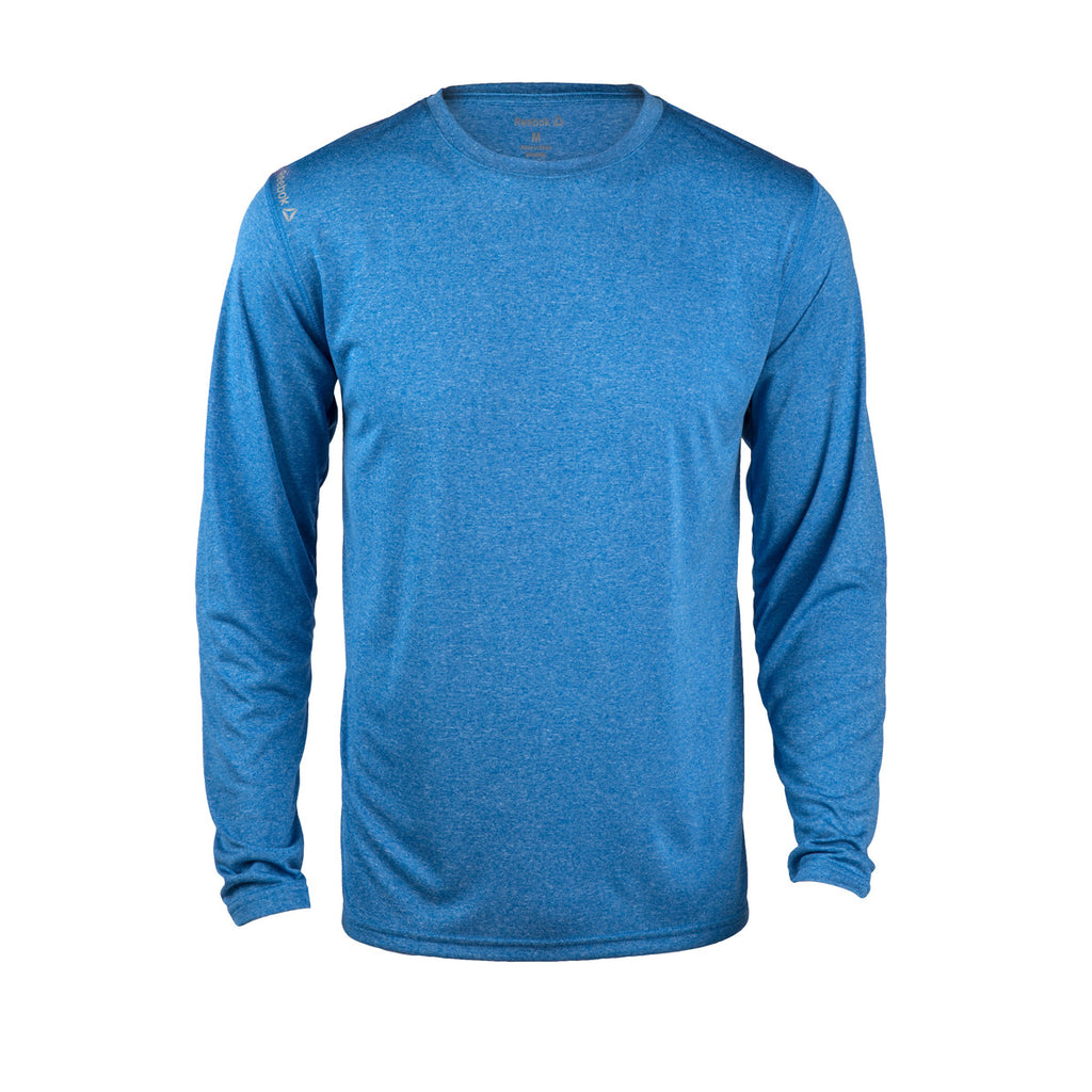 Reebok 7126 Marathon Long Sleeve Tee - Heather Royal