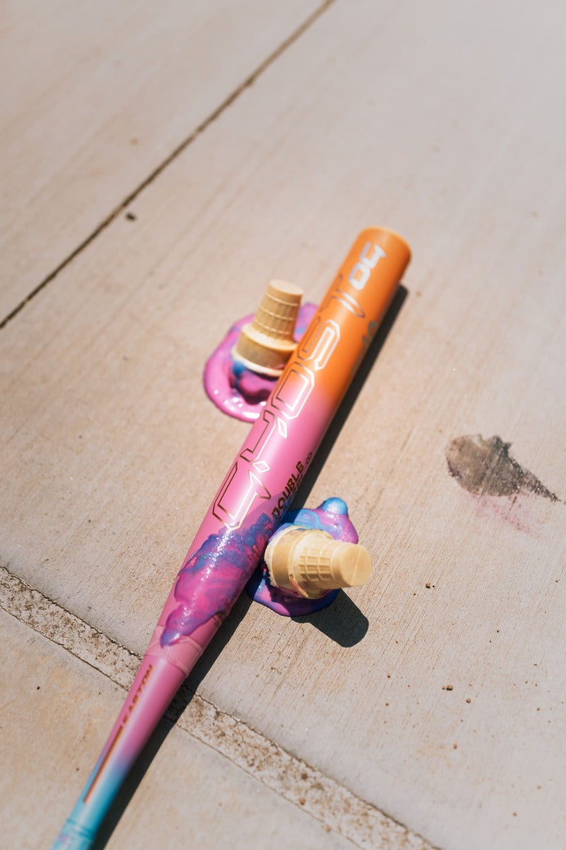 Easton 2025 Ghost OG Rainbow Sherbet (-10) Fastpitch Bat EFP5GHRS10 - Blue Pink Orange - HIT a Double - 6