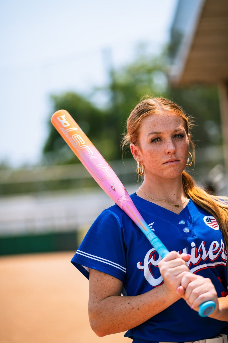 Easton 2025 Ghost OG Rainbow Sherbet (-10) Fastpitch Bat EFP5GHRS10 - Blue Pink Orange - HIT a Double - 8
