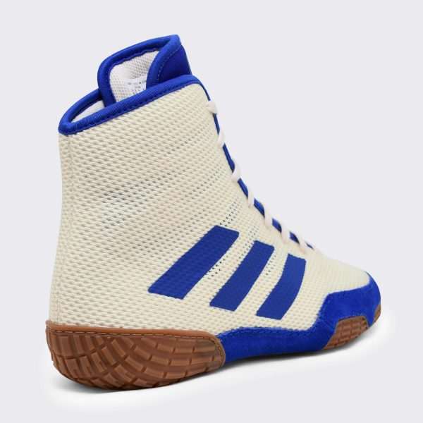 Adidas 230 Tech Fall 2.0 Wrestling Shoes  - White Royal - HIT a Double - 7