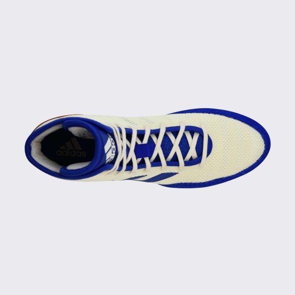 Adidas 230 Tech Fall 2.0 Wrestling Shoes  - White Royal - HIT a Double - 5