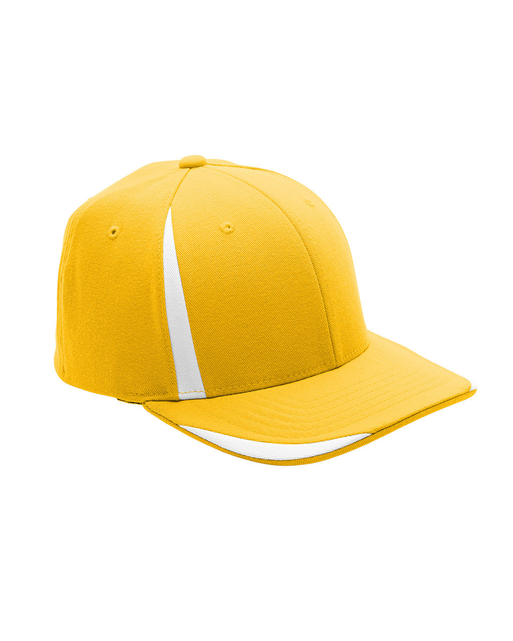Team 365 ATB102 Pro-Formance® Front Sweep Cap - Sport Athletic Gold  White