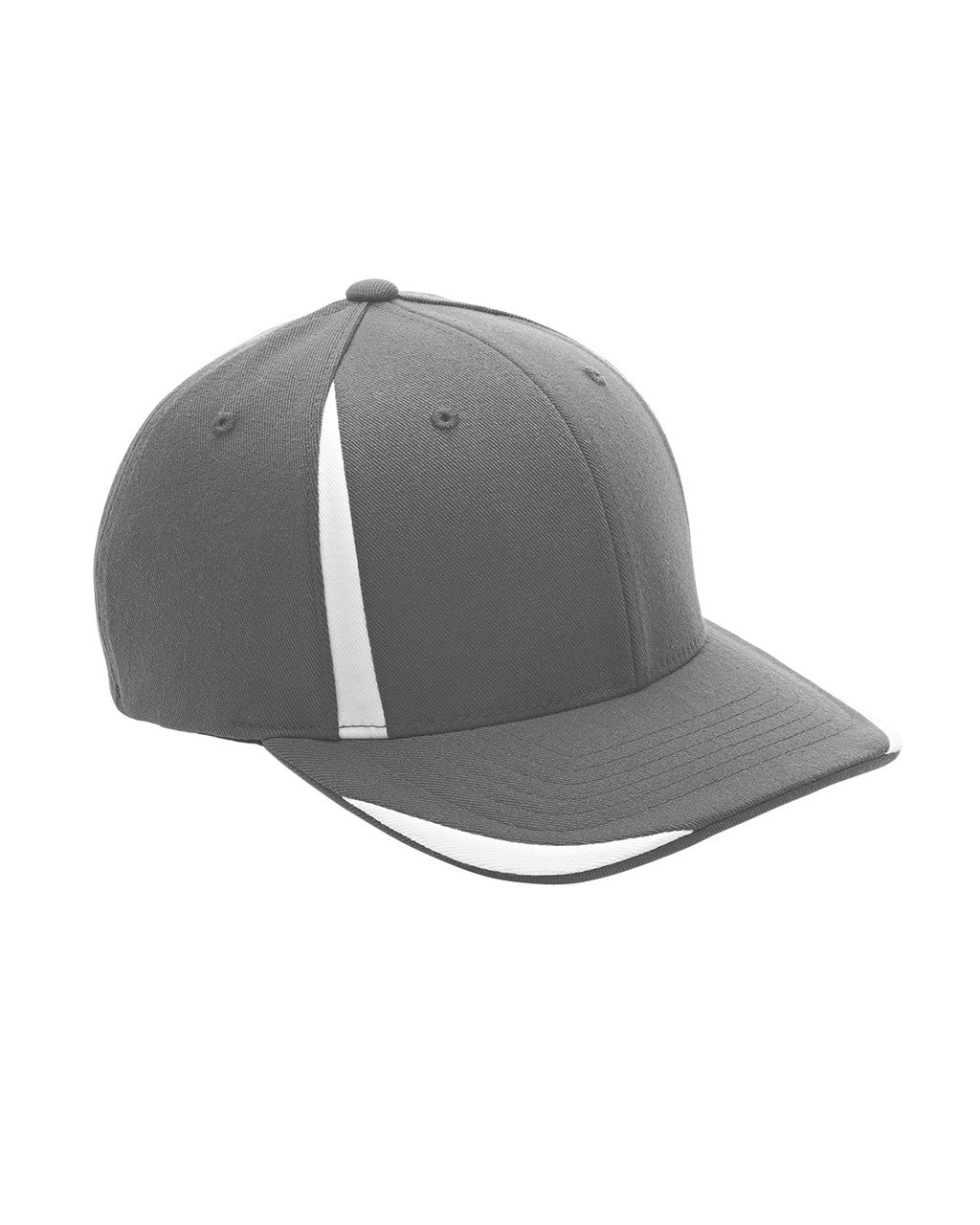 Team 365 ATB102 Pro-Formance® Front Sweep Cap - Sport Graphite  White
