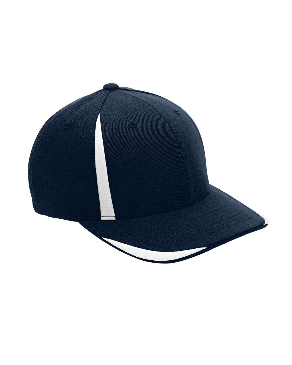 Team 365 ATB102 Pro-Formance® Front Sweep Cap - Sport Dark Navy  White