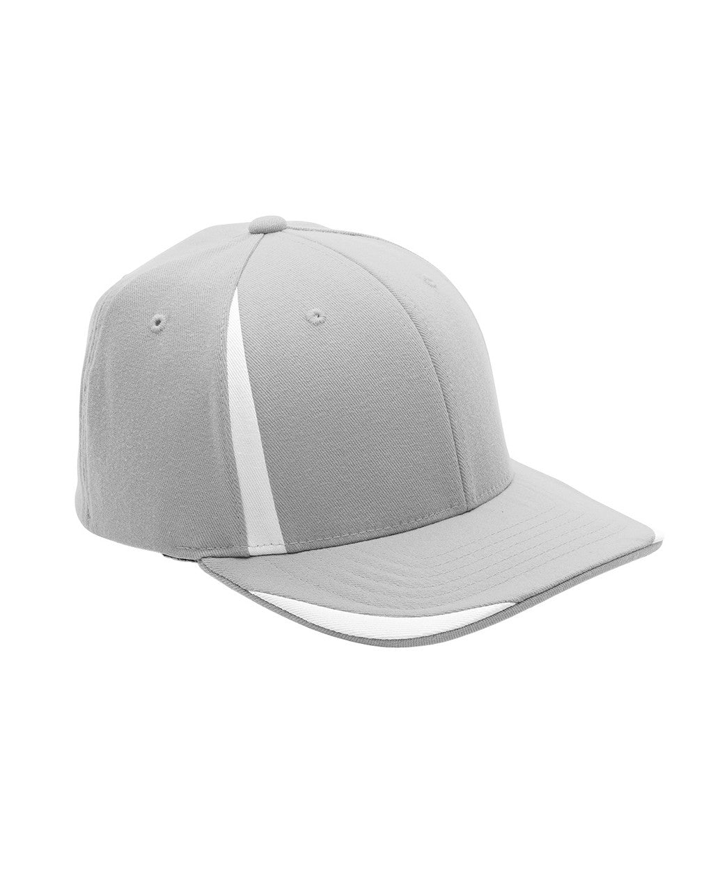Team 365 ATB102 Pro-Formance® Front Sweep Cap - Sport Silver  White