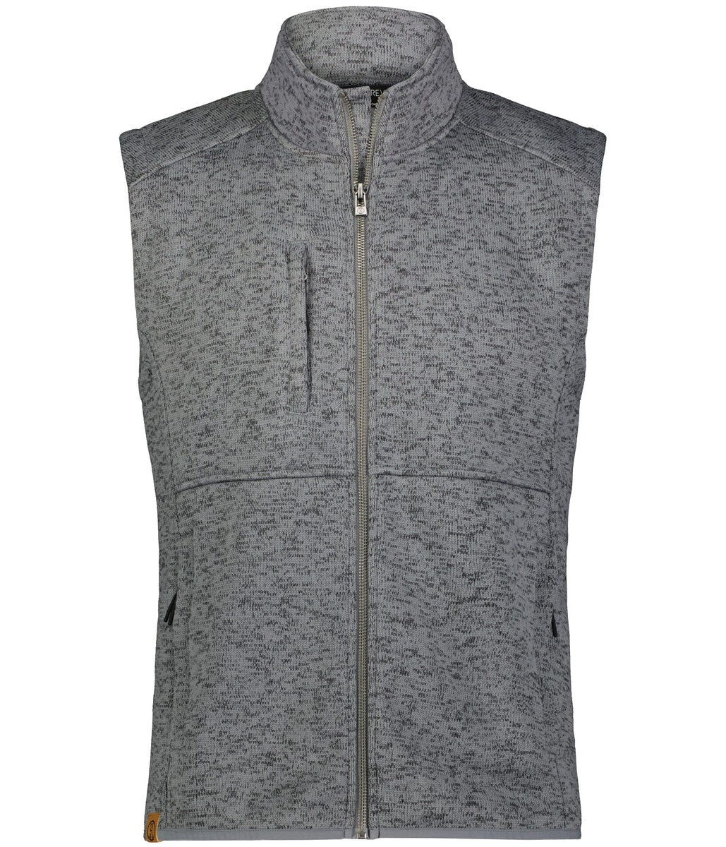 Holloway 223542 Alpine Sweater Fleece Vest - Graphite Heather