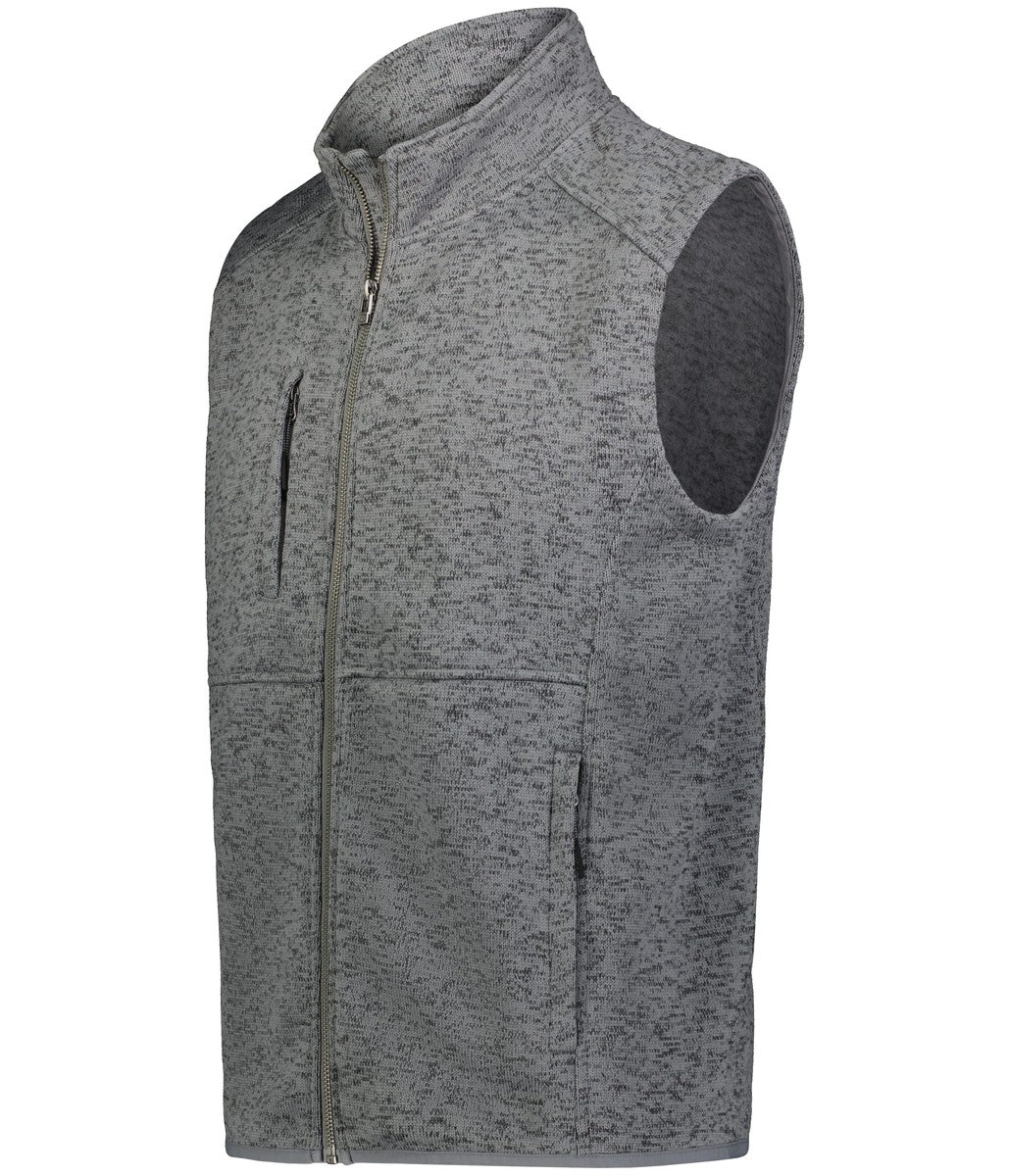 Holloway 223542 Alpine Sweater Fleece Vest - Graphite Heather