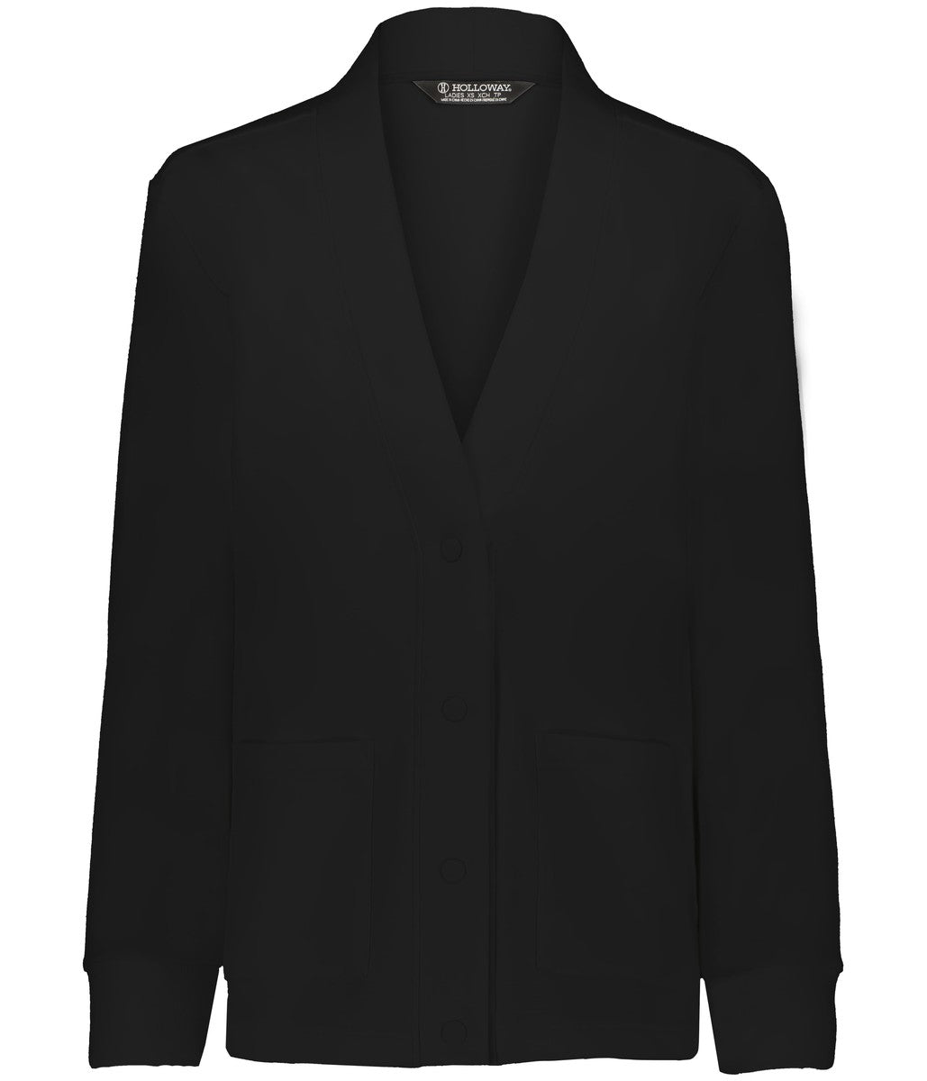 Holloway 223781 Ladies Heritage Prep Cardigan - Black