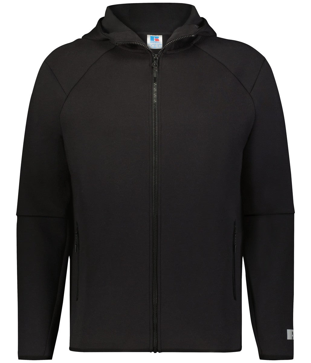 Russell R25Tfm Legend Full Zip Tch Fleece Hoodie - Black
