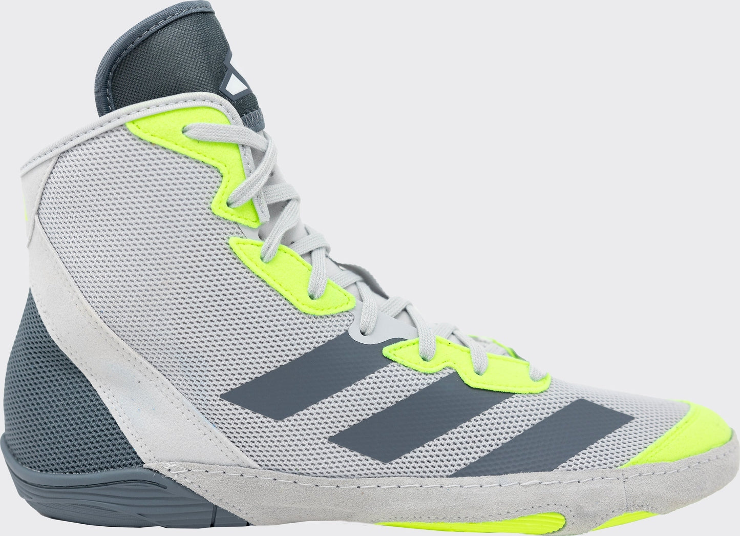 Adidas 233 Adizero Wrestling Shoes  - Light Grey Onyx Solar Yellow - HIT a Double - 1