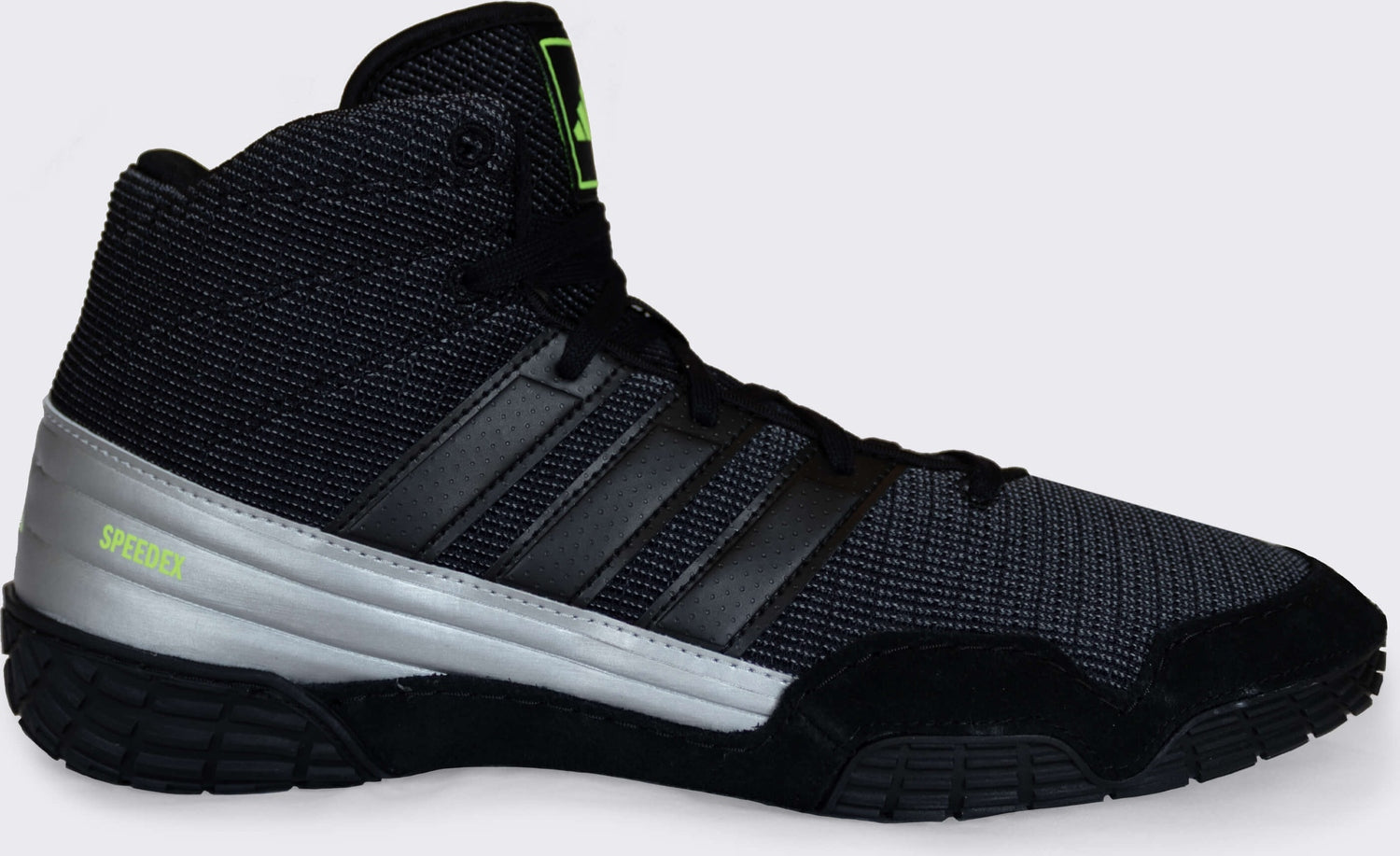 Adidas 236 SpeedEx Wrestling Shoes  - Black Grey Solar Green - HIT a Double - 1