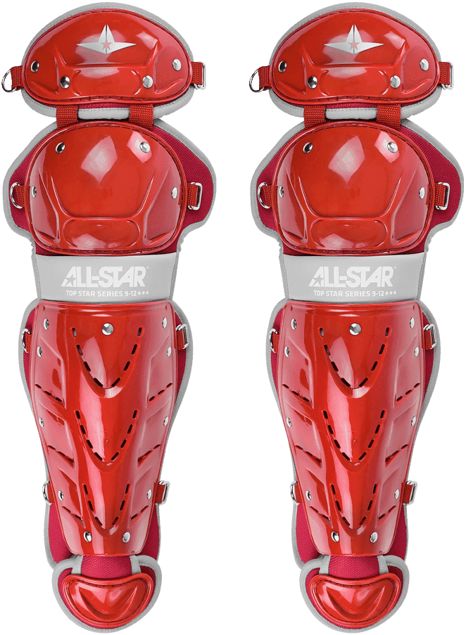 All-Star Top Star Series NOCSAE Catcher&#39;s Set (Ages 12-16) - Scarlet