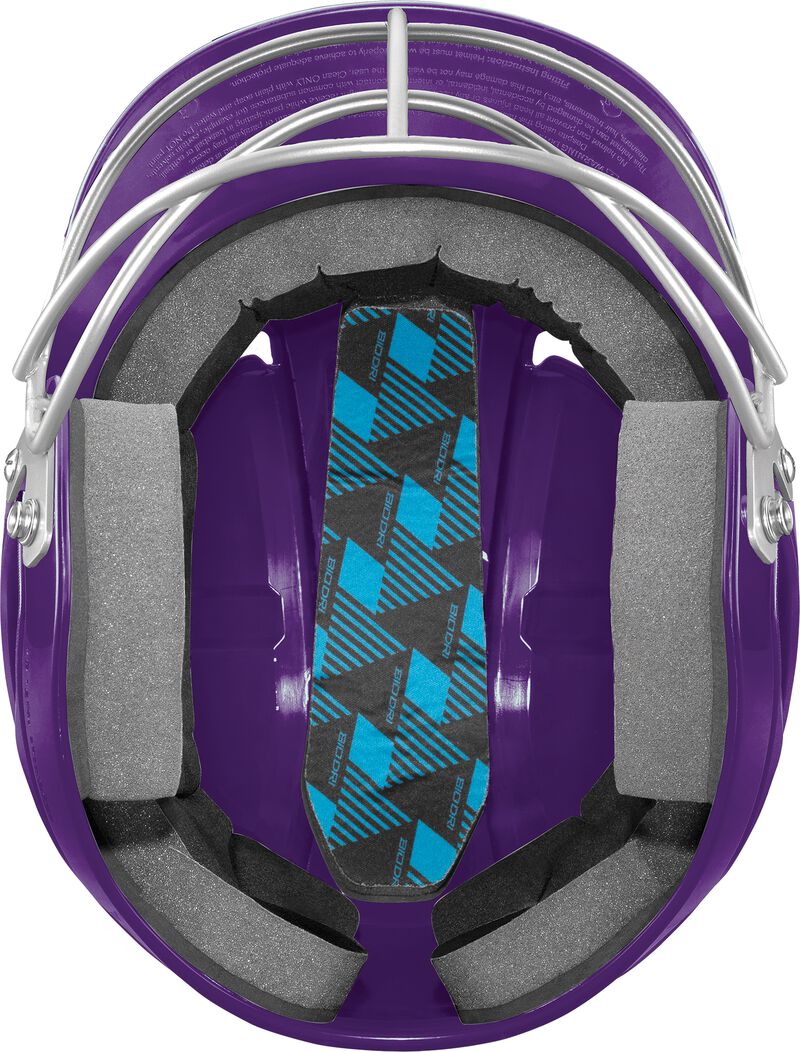 Easton Alpha Fastpitch Batting Helmet with Softball Mask - Purple