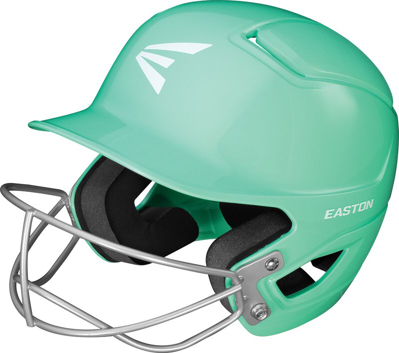 Easton Alpha Fastpitch Batting Helmet with Softball Mask - Mint Green
