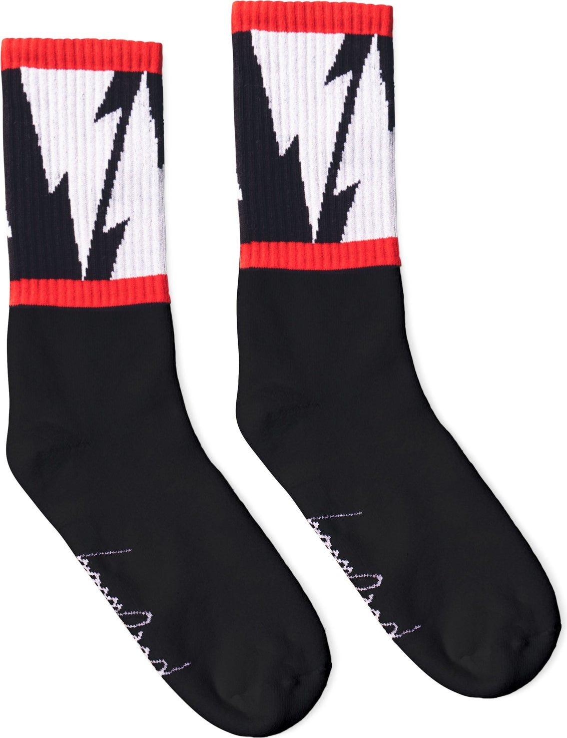 SOCCO Mike Vallely Lightning Bolt Socks V2 - Black