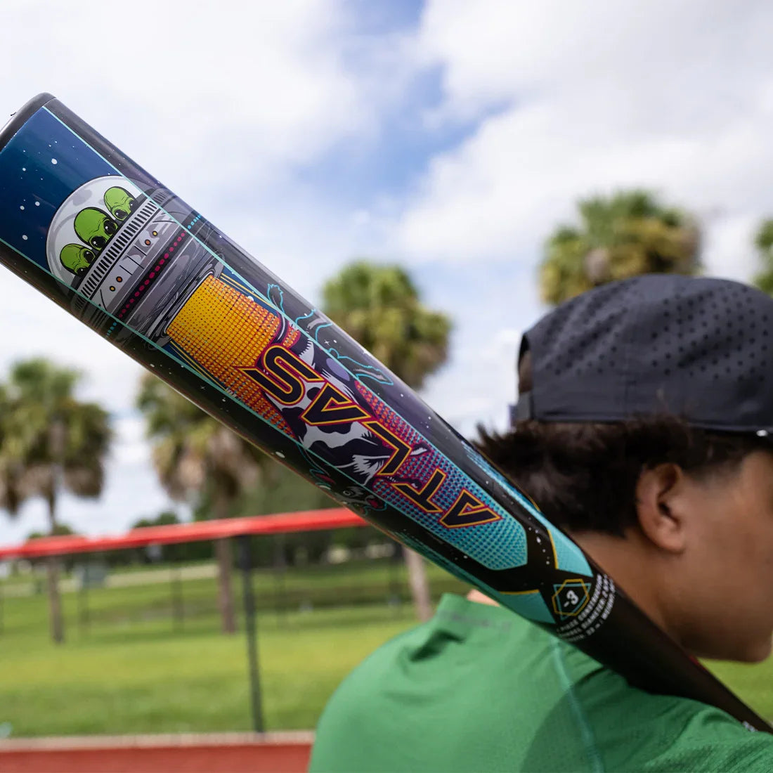 Louisville Slugger 2026 Atlas A51 (-3) BBCOR Bat WBL4180010 - Galaxy Purple Teal - HIT a Doulbe - 10