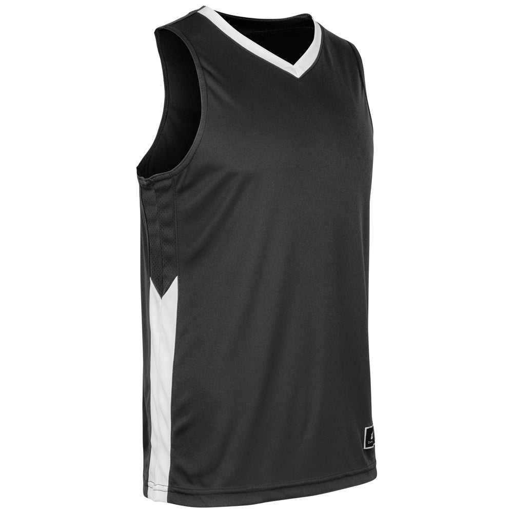Champro BBJ32 Icon Men's and Youth Basketball Jersey - Black White - HIT a Double - 1