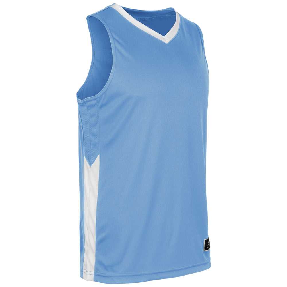 Champro BBJ32 Icon Men&#39;s and Youth Basketball Jersey - Light Blue White - HIT a Double - 1