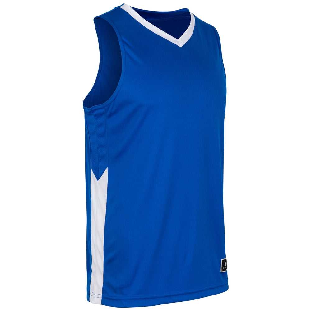 Champro BBJ32 Icon Men&#39;s and Youth Basketball Jersey - Royal White - HIT a Double - 1
