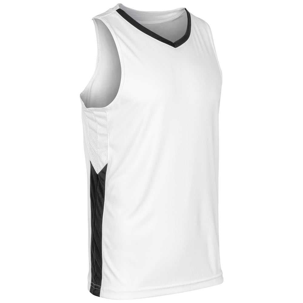 Champro BBJ32 Icon Men's and Youth Basketball Jersey - White Black - HIT a Double - 1